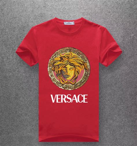 versace t shirt red|authentic versace shirts.